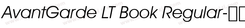 AvantGarde LT Book Regular字体转换